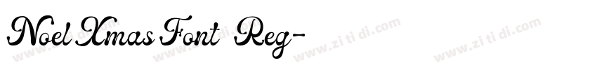 Noel Xmas Font   Reg字体转换